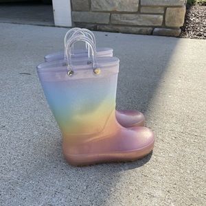 Cat and Jack toddler girl rain boots